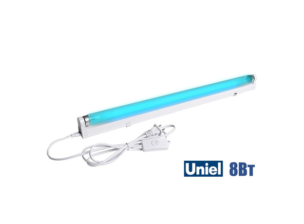 Облучатель Uniel UGL-S01A-8W-UVCB WHITE (8Вт, G5)