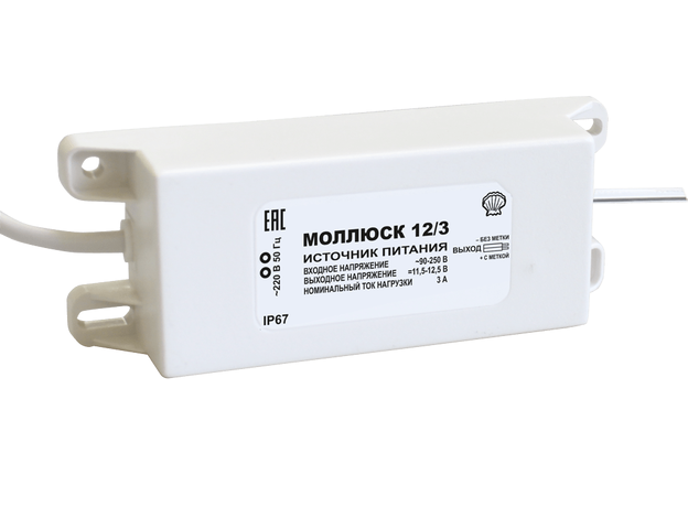 Малогабаритный блок питания МОЛЛЮСК-12/3 Бастион