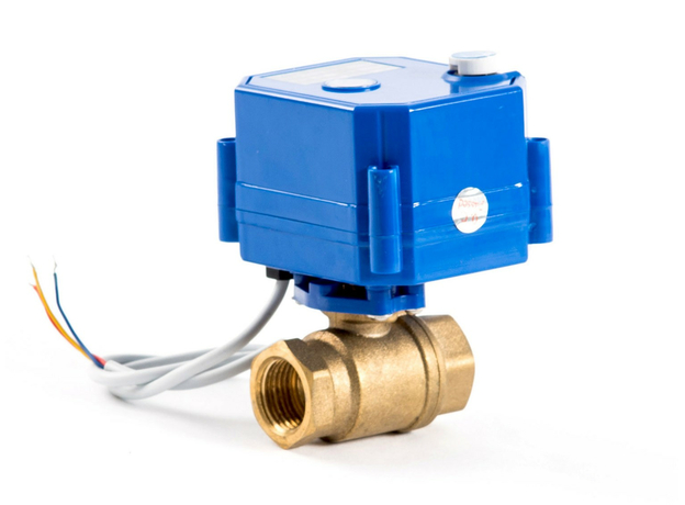 Шаровый кран 1/2" с электроприводом, 12V Бастион