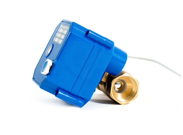 Шаровый кран 3/4" с электроприводом, 12V Бастион