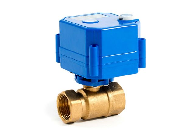 Шаровый кран 3/4" с электроприводом, 12V Бастион