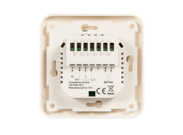 Встраиваемый термостат для тёплого пола TEPLOCOM TSF-220/16A Бастион