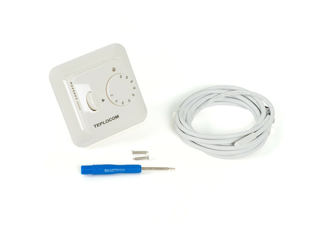 Встраиваемый термостат для тёплого пола TEPLOCOM TSF-220/16A Бастион