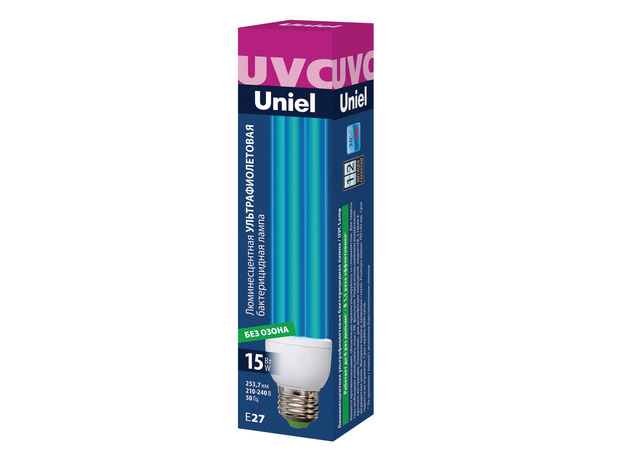 Бактерицидная лампа Uniel ESL-PLD-15-UVCB-E27-CL (15Вт, E27)