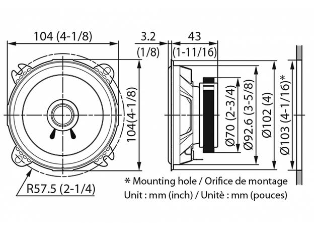 Колонки Kenwood KFC-S1056