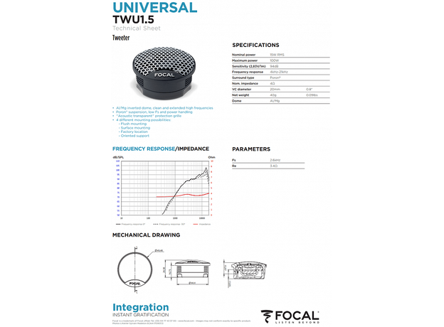 Колонки Focal Integration ISU 165