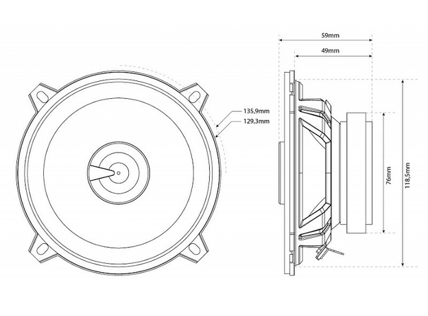 Колонки MTX TX250C