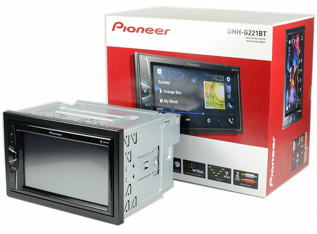 2DIN USB-магнитола Pioneer DMH-G221BT