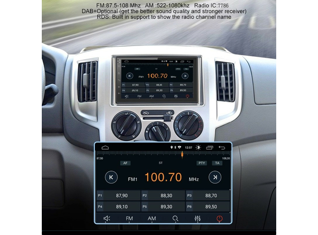 2DIN USB-магнитола Incar XTA-7707 BT на Android 8.1 с навигацией