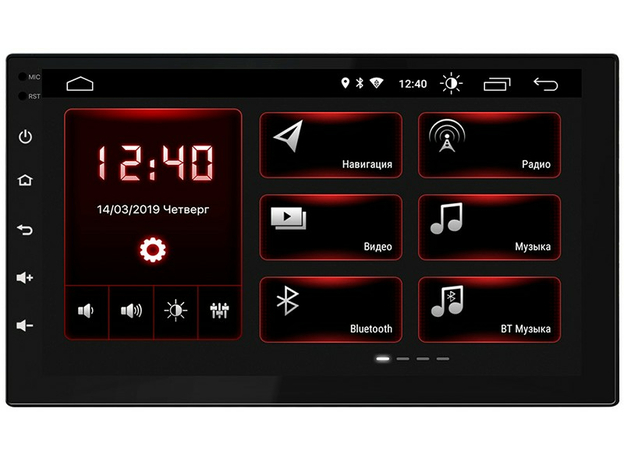 2DIN USB-магнитола Incar XTA-7707 BT на Android 8.1 с навигацией