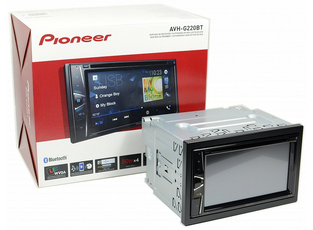 2DIN DVD/USB-магнитола Pioneer AVH-G220BT