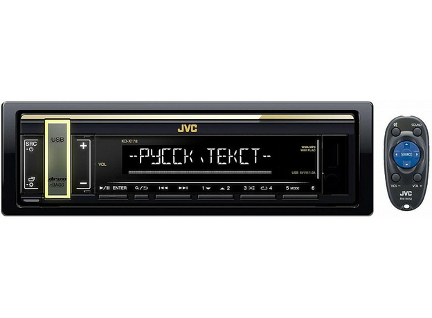 USB-магнитола JVC KD-X178