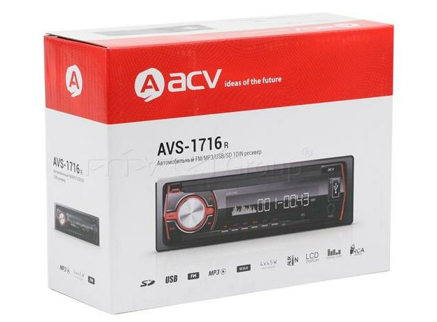 USB/SD-магнитола ACV AVS-1716R