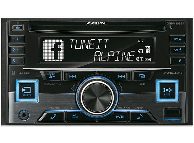 2DIN CD/USB-магнитола Alpine CDE-W296BT