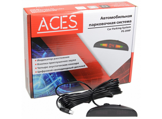 Парктроник ACES PS-204P (цвет черный)