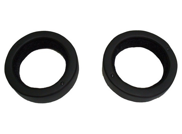 Проставки акустические круглые 16,5 см КОЖА (черные) без наклона Автоблюз