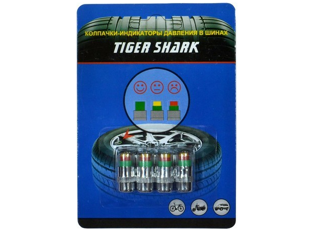 Колпачки-индикаторы давления в шинах TIGER SHARK TPC-22