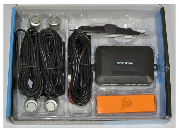 Парктроник TIGER SHARK TS 402 (цвет серебристый)