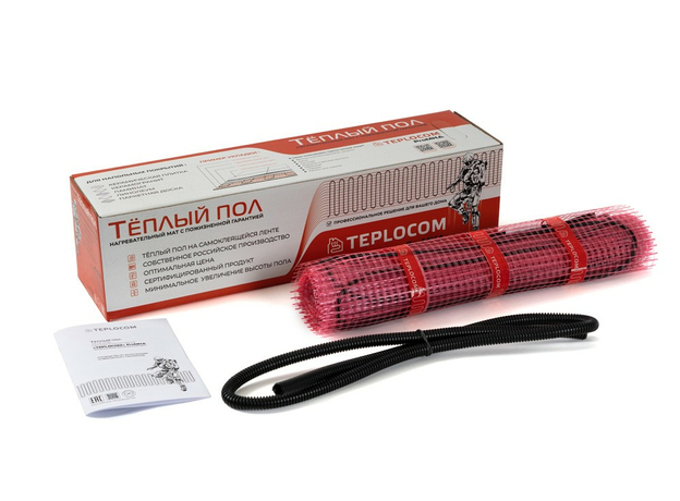 TEPLOCOM ProМНД-1,5-240 Вт. Нагревательный мат для теплого пола TEPLOCOM ProМНД-1,5-240 Вт. Нагревательный мат для теплого пола