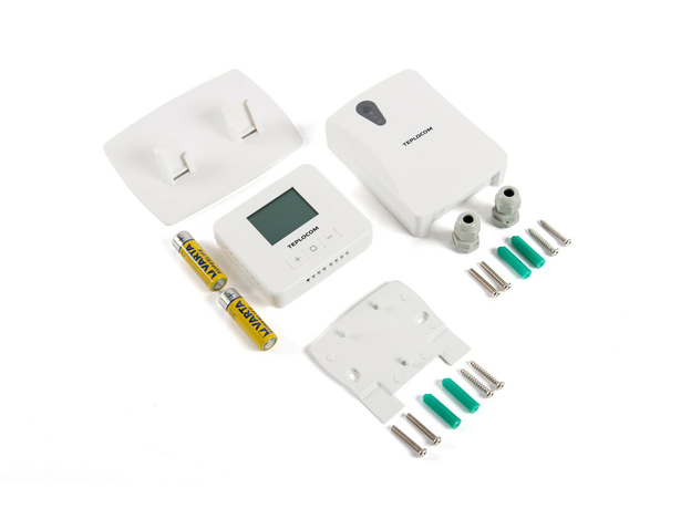 Беспроводной комнатный термостат TEPLOCOM TS-2AA/3A-RF