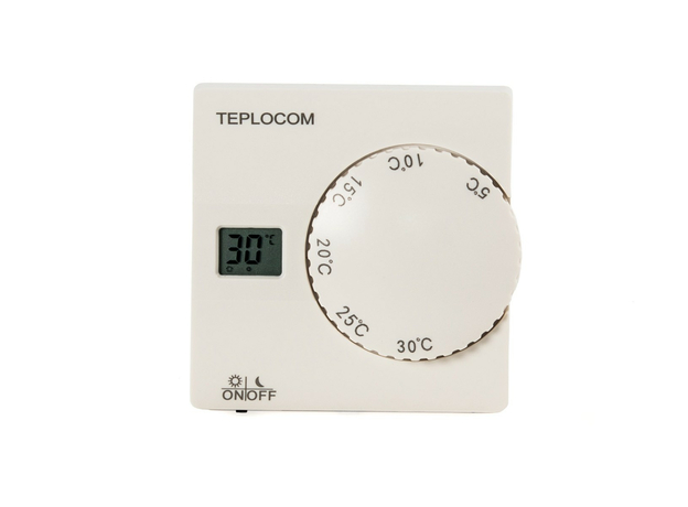 Проводной комнатный термостат TEPLOCOM TS-2AA/8A