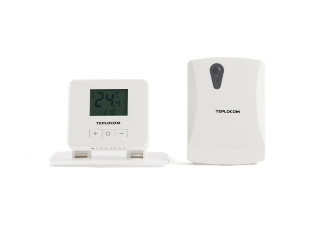Беспроводной комнатный термостат TEPLOCOM TS-2AA/3A-RF