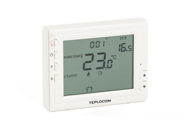 Беспроводной программируемый термостат TEPLOCOM TS-Prog-2AA/3A-RF