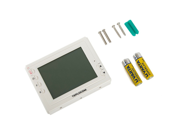 Беспроводной программируемый термостат TEPLOCOM TS-Prog-2AA/3A-RF