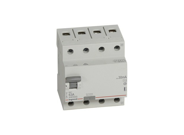УЗО RX3 4п/63A/30мА AC 402064 (Legrand) /кор. 1 шт/ УЗО RX3 4п/63A/30мА AC 402064 (Legrand) /кор. 1 шт/