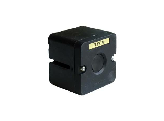 Пост кнопочный ПКЕ 222/1 кн.черная (без сальников )