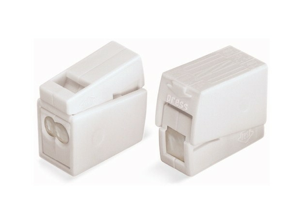 Клемма для светильн. 2+1 проводника 1,0-2,5мм2 медь-алюмин.,с наполн (224-122) WAGO