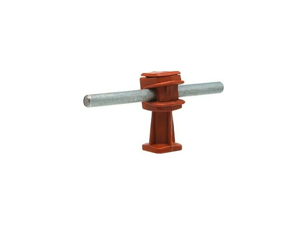 Держатель проводника круглого 6-8 мм серый, высота 36 мм, пластик 91004 EZETEK