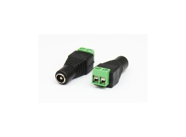 Разъем питания гнездо (мама) 2.1х5.5 с клеммной колодкой REXANT 14-0315