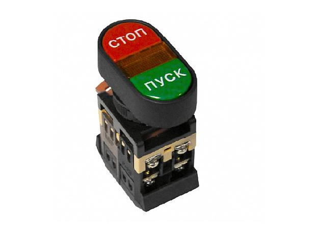 Кнопка управления APBB-22N "Пуск-Стоп" овальная 220В NO+NC pbn-apbb-o EKF