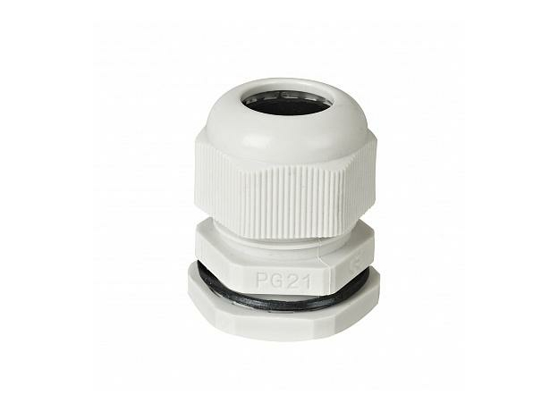 Сальник PG 21 диаметр проводника 13-18мм IP68 серый 083-01-07/083-01-007 HLT