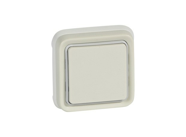 Plexo 55 белый Переключатель встраиваемый одноклавишный 10А, IP55 069851 Legrand