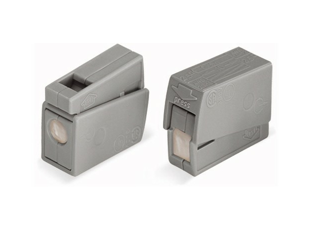 Клемма для светильн. 1+1 проводник 1,0-2,5мм2 медь-алюмин., с наполн. (224-111) WAGO