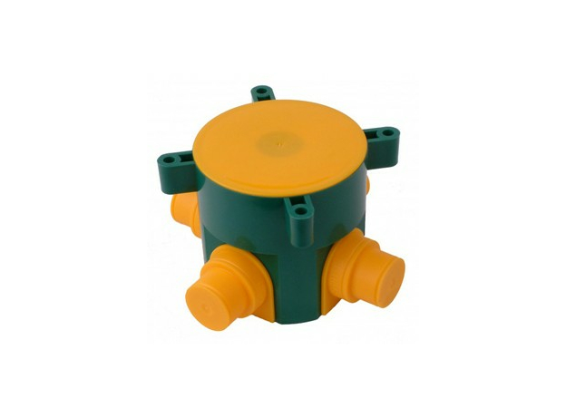 Коробка установочная скрытой установки d70мм, гл.66мм в бетон 4 ввода 20,25мм КУ1301 HEGEL Коробка установочная скрытой установки d70мм, гл.66мм в бетон 4 ввода 20,25мм КУ1301 HEGEL