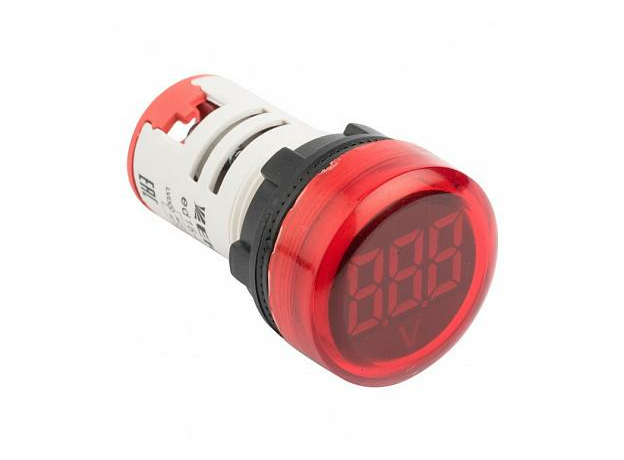 Индикатор значения напряжения красный ED16-22VD EKF