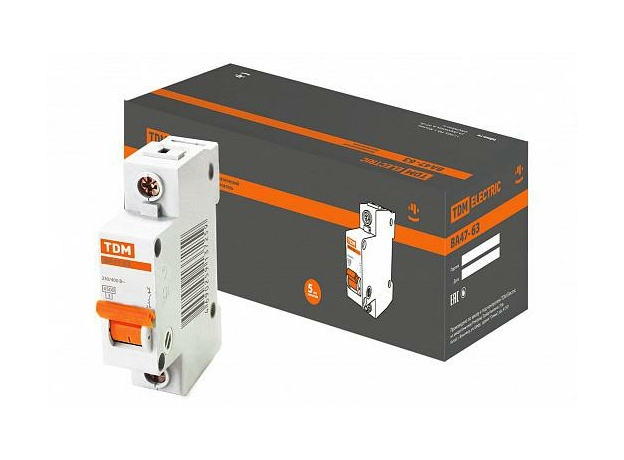 Автоматический выключатель модульный TDM ВА47-63 1п 6А C 4,5кA (SQ0218-0001) Автоматический выключатель модульный TDM ВА47-63 1п 6А C 4,5кA (SQ0218-0001)