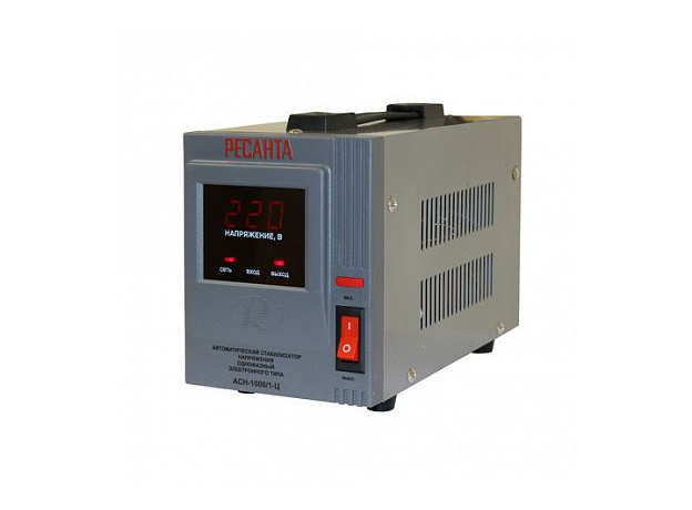 Стабилизатор напряжения однофазный напольный АСН- 1000/1-Ц 63/6/2 релейный Ресанта