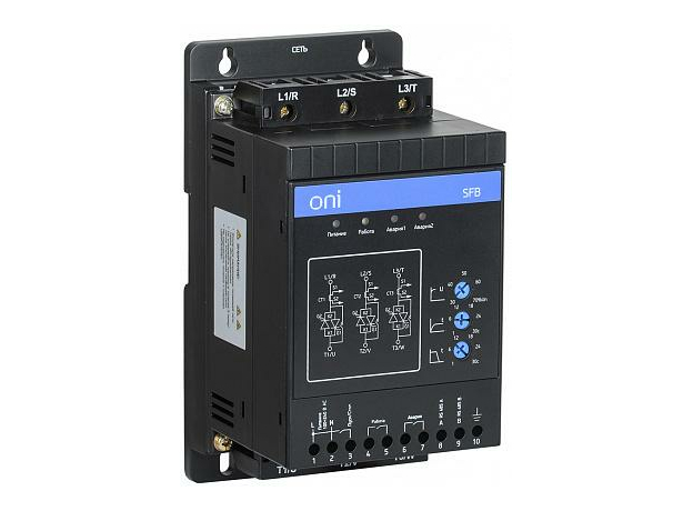 Устройство плавного пуска УПП SFB 3Ф 380В 3,7кВт 7,5A Uупр 110-220В SFB-33-D37-A-00 ONI