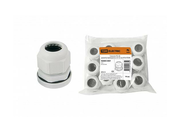 Сальник PG36 диаметр проводника 22-32 мм IP54 SQ0805-0007 TDM