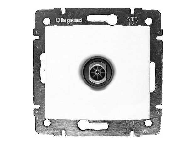Розетка TV телевизионная Valena скрытой установки IP20 оконечная 10дБ белый 774430 Legrand