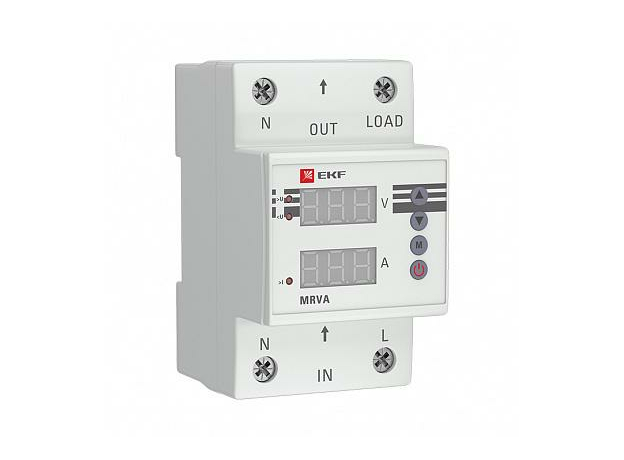 Реле напряжения и тока с дисплеем MRVA 63A EKF PROxima