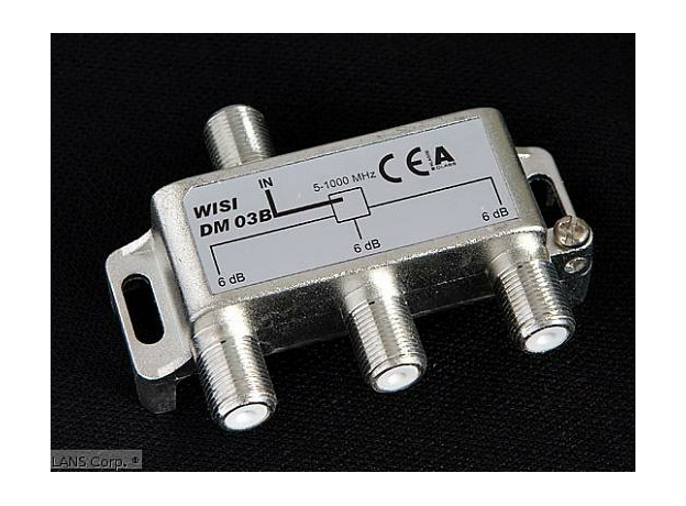 TV-Делитель на 3 выхода 5-1000MHz, DM 03 B WISI