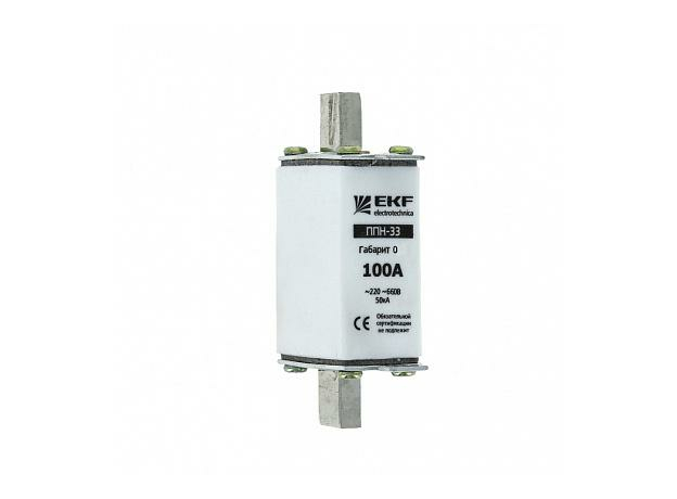 Предохранитель 25А габарит 0 ППН-33 160/25А (fus-33-0/160/25) EKF