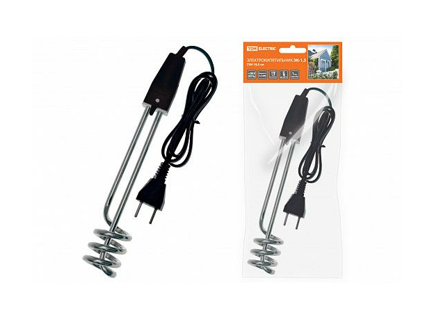 Электрокипятильник ЭК-1,5 230 В 1,5 кВт ТЭН 19,5 см SQ2505-0003 TDM