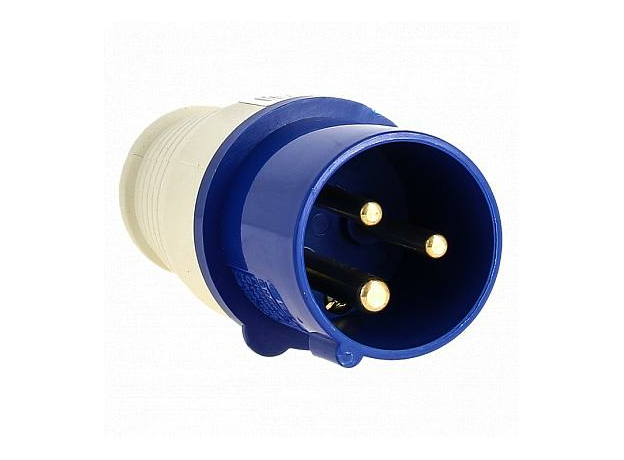 Вилка переносная 023 2Р+РЕ 32А 220В IP44 (ps-023-32-220) EKF