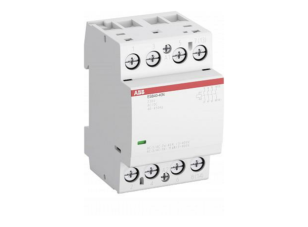 Контактор ESB40-40N-06 модульный (40А АС-1, 4НО), катушка 230В AC/DC 1SAE341111R0640